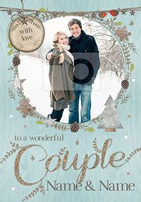 Tap to view Winter Wonderland Christmas Card - To a Wonderful Couple