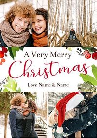 Tap to view A Very Merry Christmas Four Photo Card