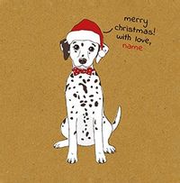 Tap to view Christmas Dalmation Personalised Card