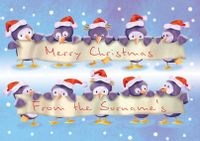 Tap to view Christmas Penguins Landscape Banner