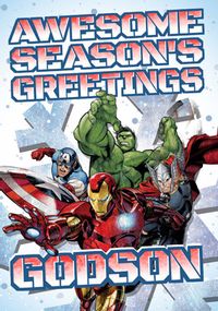 Tap to view Marvel Avengers Christmas Card - Happy Christmas Agent