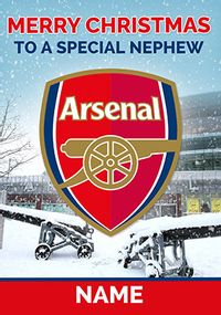 Tap to view Arsenal - Merry Christmas Nephew Personalised Card