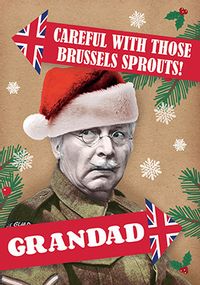 Tap to view Careful Grandad Personalised Christmas card