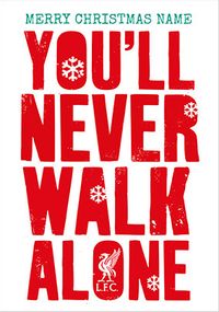 Tap to view You'll Never Walk Alone Personalised Christmas Card
