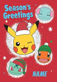 Tap to view Merry Christmas Pokemon Personalised Card