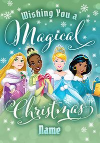 Tap to view Disney Princess Magical Christmas Personalised Card