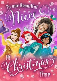 Tap to view Disney Princess Beautiful Niece Photo Christmas Card