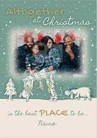 Tap to view Winnie The Pooh - Together at Christmas Photo Card