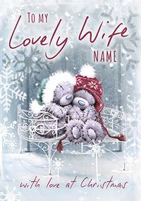 Tap to view Me To You - Lovely Wife Personalised Christmas Card