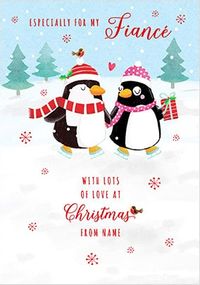 Tap to view Fiance at Christmas Personalised Card