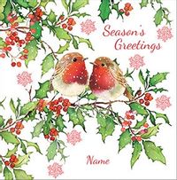 Tap to view Season's Greetings Personalised Christmas Card