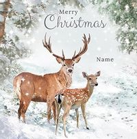 Tap to view Merry Christmas Deer Personalised Card