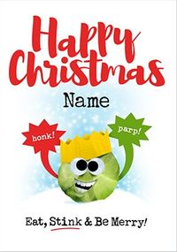Tap to view Eat, Stink and be Merry Personalised Card