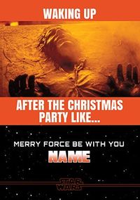 Tap to view Star Wars After The Christmas Party Personalised Card