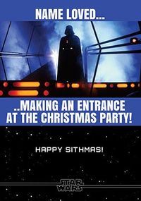 Tap to view Darth Vader Christmas Party Personalised Card