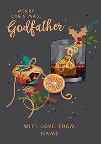 Tap to view Merry Christmas Godfather Personalised Card