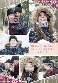 Tap to view Wonderful Niece Multi Photo Christmas Card
