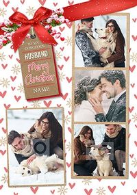 Tap to view Husband Merry Christmas Multi Photo Card