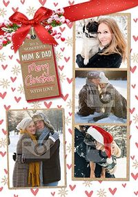 Tap to view Wonderful Mum & Dad Christmas Multi Photo Card