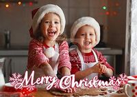 Tap to view Merry Christmas Full Photo Landscape Card