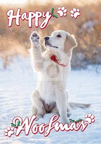 Tap to view Happy Woofmas Dog Photo Christmas Card