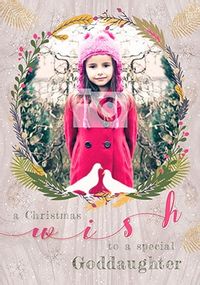 Tap to view Goddaughter Christmas Wish Photo Card
