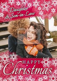 Tap to view Daughter & Son-In-Law Happy Christmas Photo Card