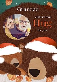Tap to view Grandad Christmas Hug Photo Card