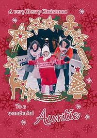 Tap to view Wonderful Auntie at Christmas Photo Card