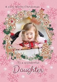 Tap to view Wonderful Daughter Photo Christmas Card