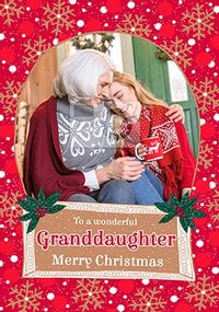 Tap to view Wonderful Granddaughter at Christmas Photo Card