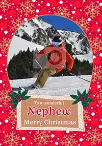 Tap to view Wonderful Nephew Christmas Photo Card