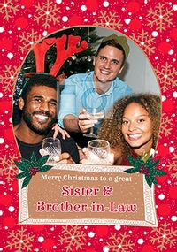 Tap to view Sister and Brother-In-Law Christmas Photo Card