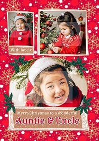 Tap to view Auntie & Uncle at Christmas Photo Card
