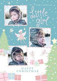 Tap to view To a Special Little Girl Photo Christmas Card