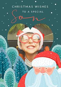 Tap to view Christmas Wishes Son Santa Photo Card