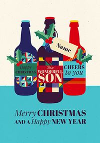 Tap to view Wonderful Son Christmas Beers Personalised Card