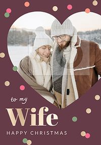 Tap to view Happy Christmas Wife Photo Card