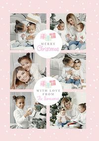 Tap to view Merry Christmas Pink Photo Card