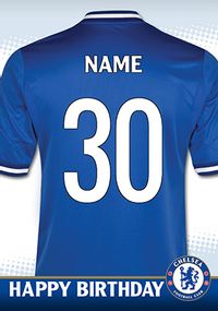Tap to view Chelsea - Age 30 Shirt Card