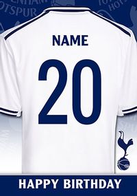 Tap to view Tottenham Hotspur Happy Birthday Age Card
