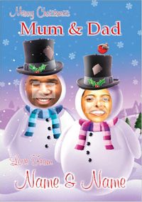 Tap to view Christmas Snowman Mum & Dad
