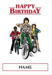 Tap to view Happy Birthday - Stranger Things Personalised Card