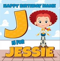 Tap to view Toy Story - J For Jessie Birthday Card
