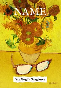 Tap to view Van Gogh's Sunglasses Personalised Birthday Card