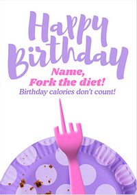 Tap to view Fork the Diet Personalised Card