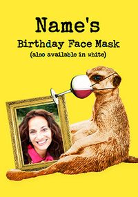 Tap to view Birthday Face Mask Photo Card
