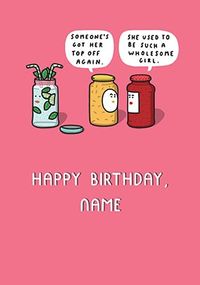 Tap to view Wholesome Girl Personalised Card