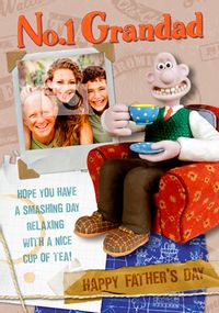Tap to view Wallace & Gromit - No 1 Grandad Father's Day Card
