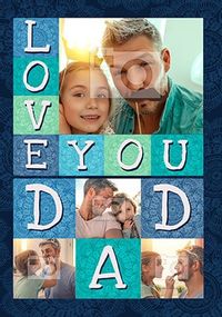 Tap to view Love You Dad Photo Father's Day Card